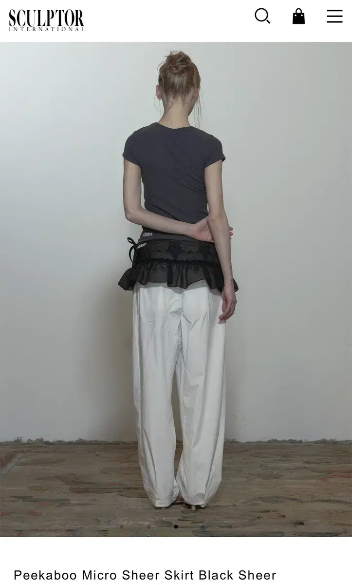 Hilda Lust Mesh Mini Skirt on Bunjang Global Site.